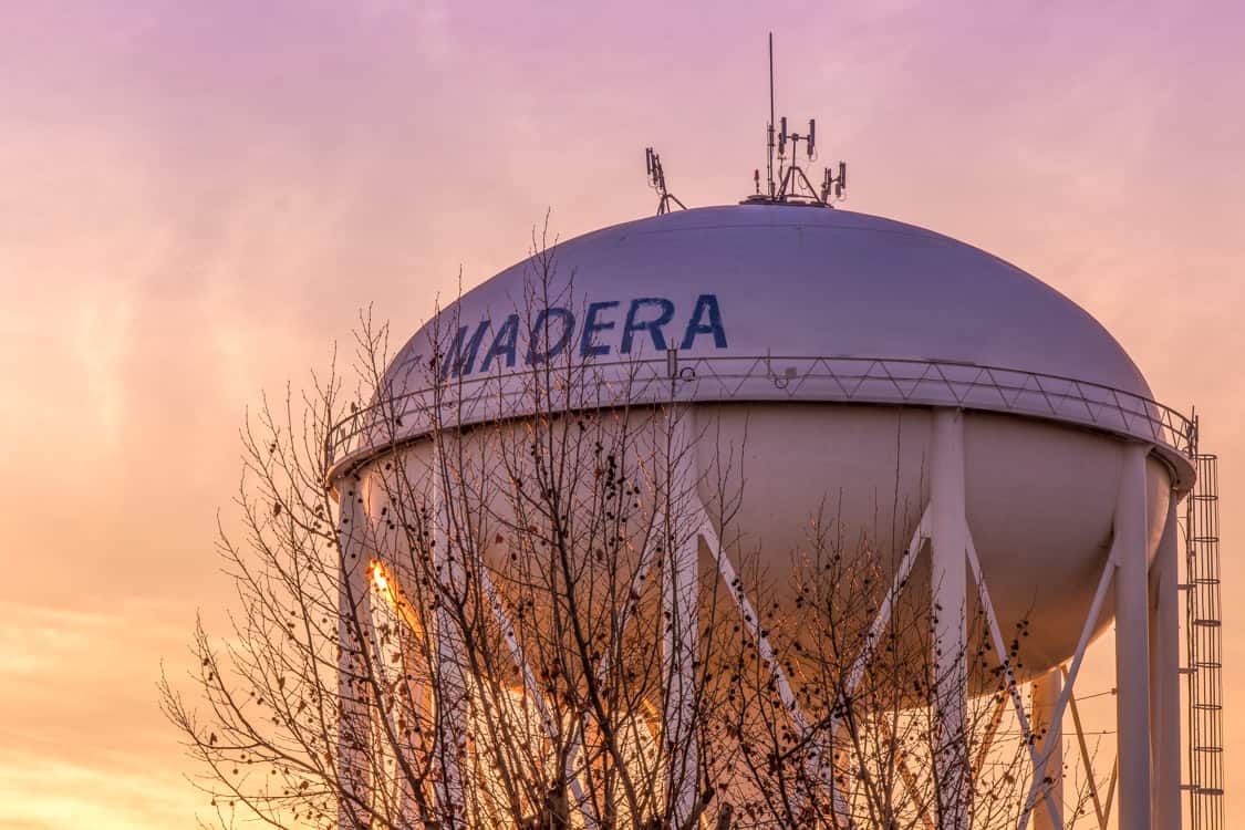A water tank in Madera California where Central Valley TechCare provides computer repair service